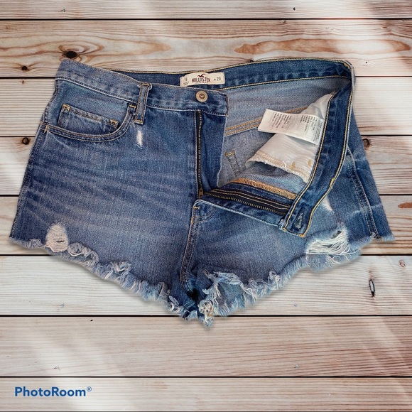 Hollister Pants - HOLLISTER Super Short Distressed Denim Shorts